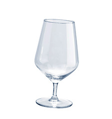 Image showing Empty wineglass isolated