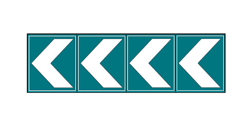 Image showing directional arrow sign to right