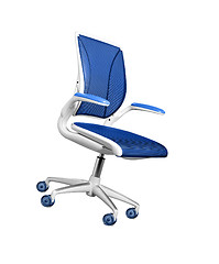 Image showing blue modern chair