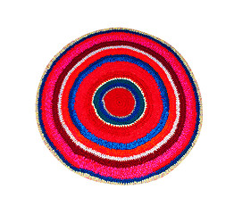 Image showing rug round knitted