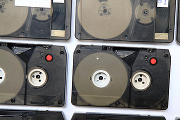 Image showing backup data tape background