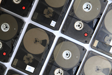 Image showing backup data tape background