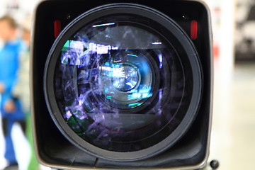 Image showing old movie camera lens