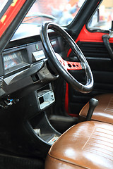 Image showing very old car interior