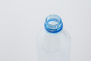 Image showing close up of empty used plastic water bottle