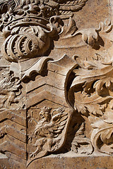 Image showing emboss Beautiful bas-relief in Vienna