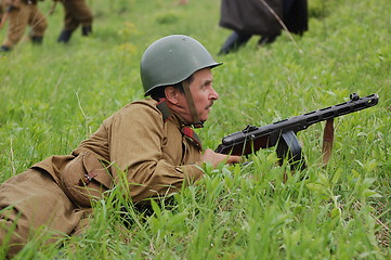 Image showing World War 2 reenacting