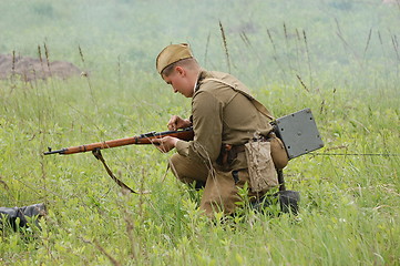 Image showing World War 2 reenacting
