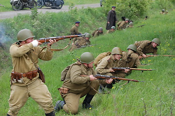 Image showing World War 2 reenacting