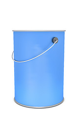 Image showing a blue paint bucket