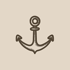 Image showing Anchor sketch icon.