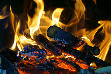 Image showing warm fire flames