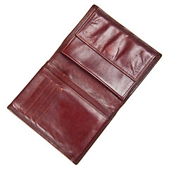 Image showing brown leather purse