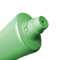 Image showing green tube close up