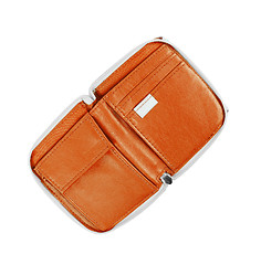 Image showing orange wallet isolated