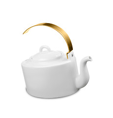 Image showing Modern teapot on a white background
