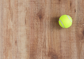 Image showing close up of tennis ball