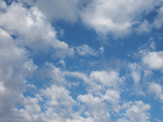 Image showing Blue sky with clouds background