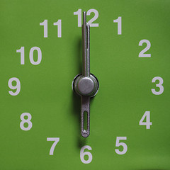 Image showing 6 o clock