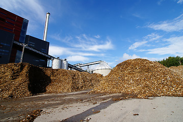 Image showing bio power plant against blue sky