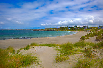 Image showing Norwegian beach on a sunny day