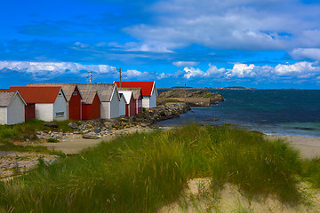 Image showing Norwegian beach on a sunny day