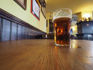 Image showing British ale beer pint