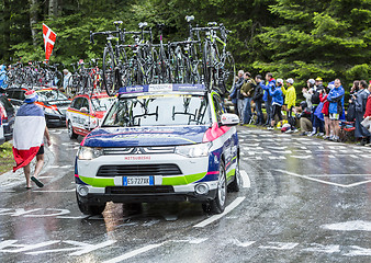 Image showing The Car of Lampre Merida Team - Tour de France 2014