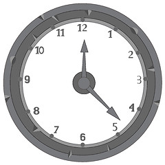 Image showing Dial hours on white