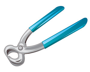 Image showing Tools pincers movement on white background