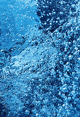 Image showing Ice texture with frozen bubbles