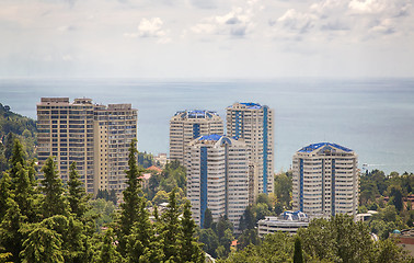 Image showing Panoramic view of resort town Sochi.