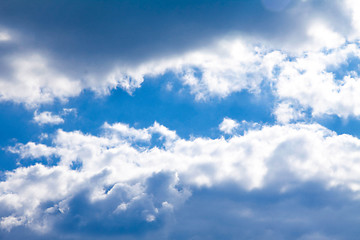 Image showing blue sky with white clouds