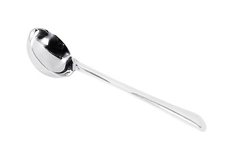 Image showing Metal soup ladle isolated over a white background