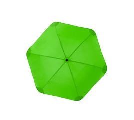 Image showing Bright green umbrella