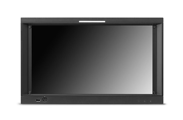 Image showing widescreen lcd monitor isolated on white