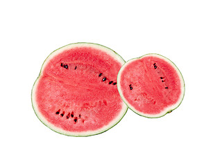 Image showing Half of watermelon isolated on the white background