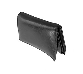 Image showing Black wallet. Isolated on a white background