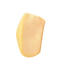Image showing Piece of cheese isolated on white background
