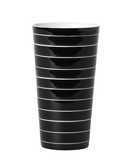 Image showing striped glass on white background