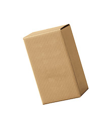 Image showing brown paper box with white background