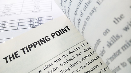 Image showing Tipping point word on the book 