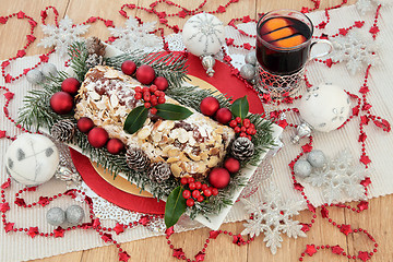 Image showing Christmas Still Life Party Food