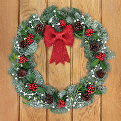 Image showing Christmas Wreath Decoration