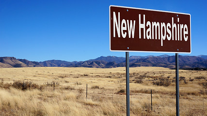 Image showing New Hampshire road sign