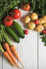 Image showing freshly grown raw vegetables