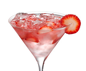 Image showing glass of iced cocktail