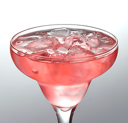 Image showing glass of iced cocktail