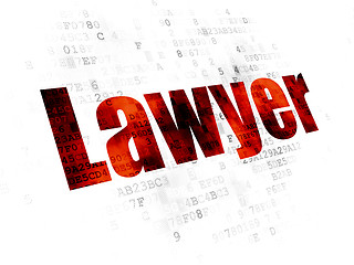 Image showing Law concept: Lawyer on Digital background