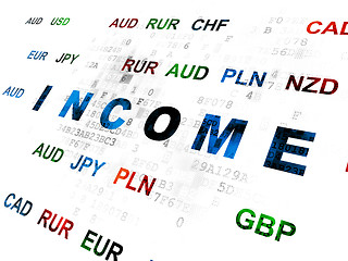 Image showing Finance concept: Income on Digital background